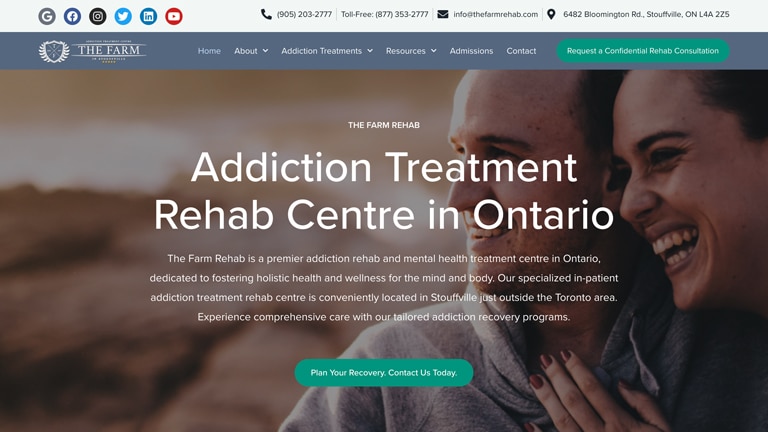 Website Design & Development for Addiction Treatment Rehab Centre