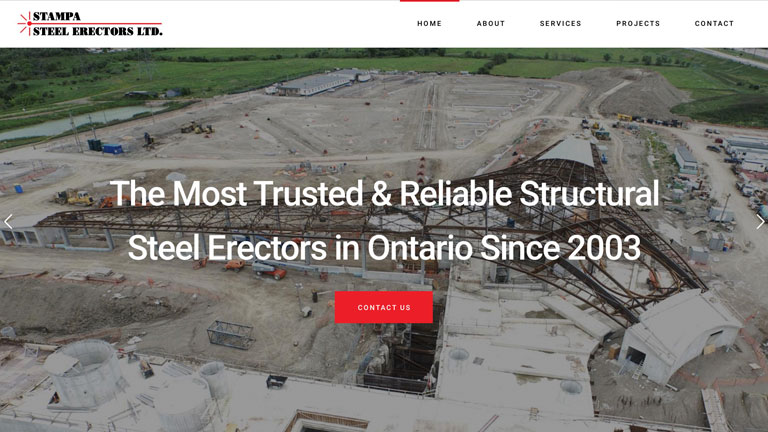 Website Design and Development for Steel Erectors